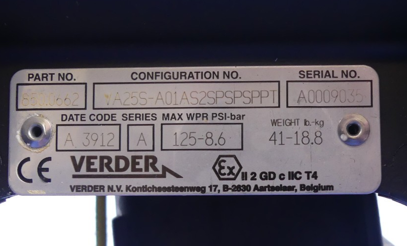 Verder VA25S-A01AS2SPSPSPPT