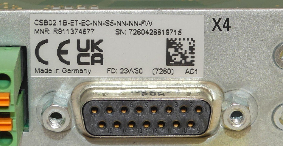 REXROTH CSB02.1B-ET-EC-NN-S5-NN-NN-FW MNR: R911374677