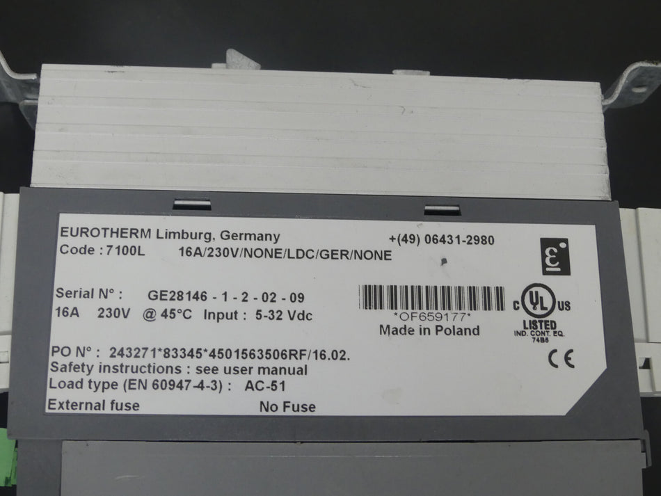 EUROTHERM 7100L  16A/230V/NONE/LDC/GER/NONE