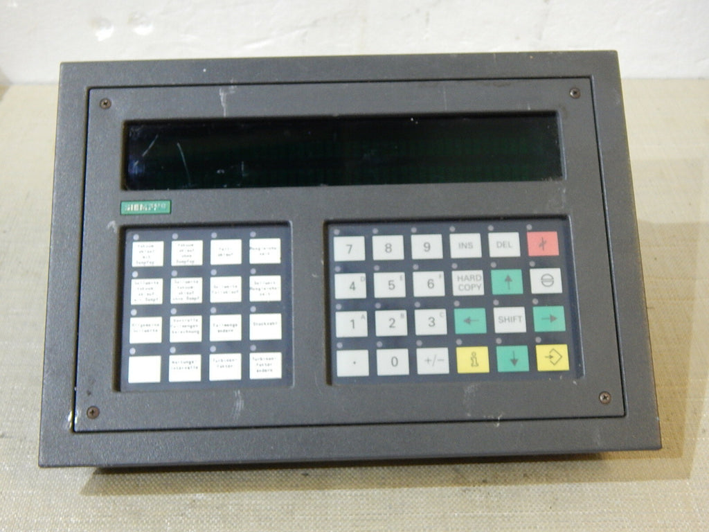 Siemens Operator Panel OP20/240-8, 6AV3520-1EL00 inkl. Interface Memory Module 