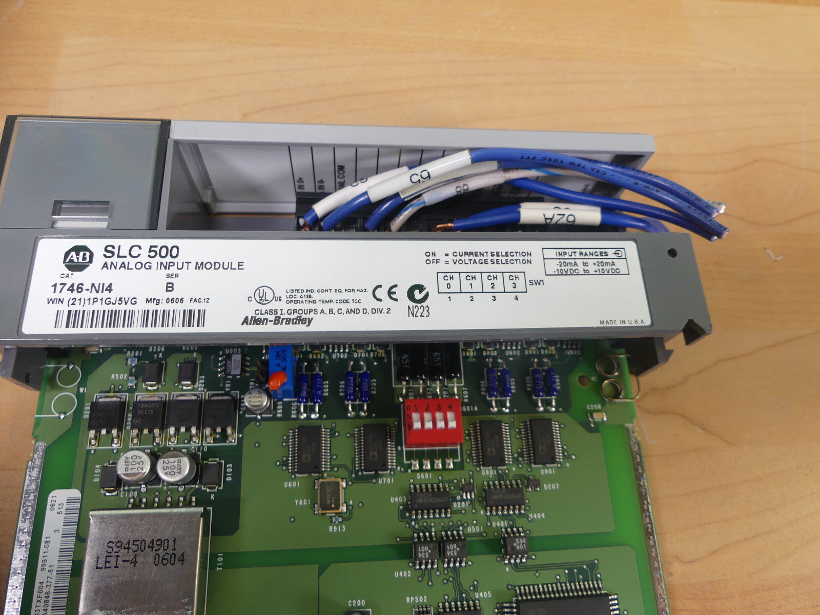 ALLEN BRADLEY 1746-NI4   1746NI4, SLC 500 analog Eingangsmodul