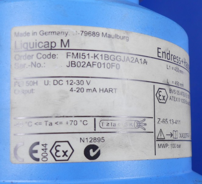 Endress+Hauser Liquidcap M FMI51-K1BGGJA2A1