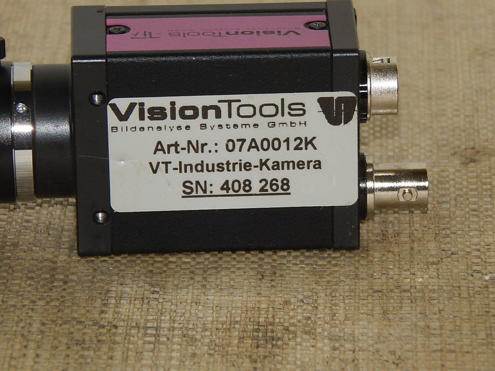  VISIONTOOLS  07A0012K VISION TOOLS VT-Industrie-Kamera used