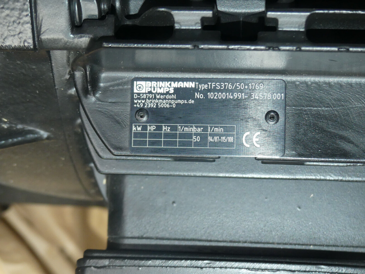 BRINKMANN PUMPS TFS376/50+1769 FFS376-KBTS5-N