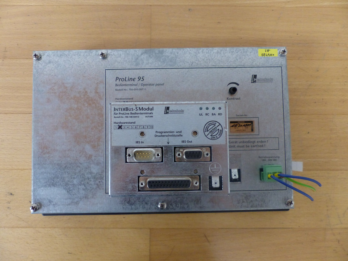 HELMHOLZ PROLINE 95 BEDIENTERMINAL INTERBUS-S MODEL