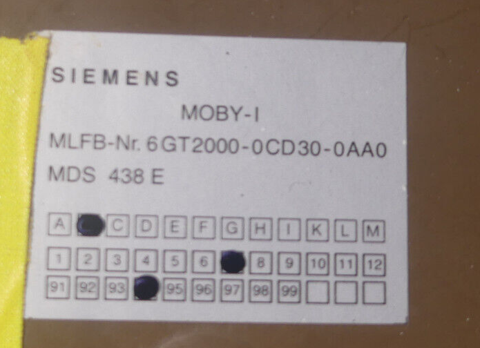 SIEMENS MOBY-I 6GT2000-0CD30-0AA0