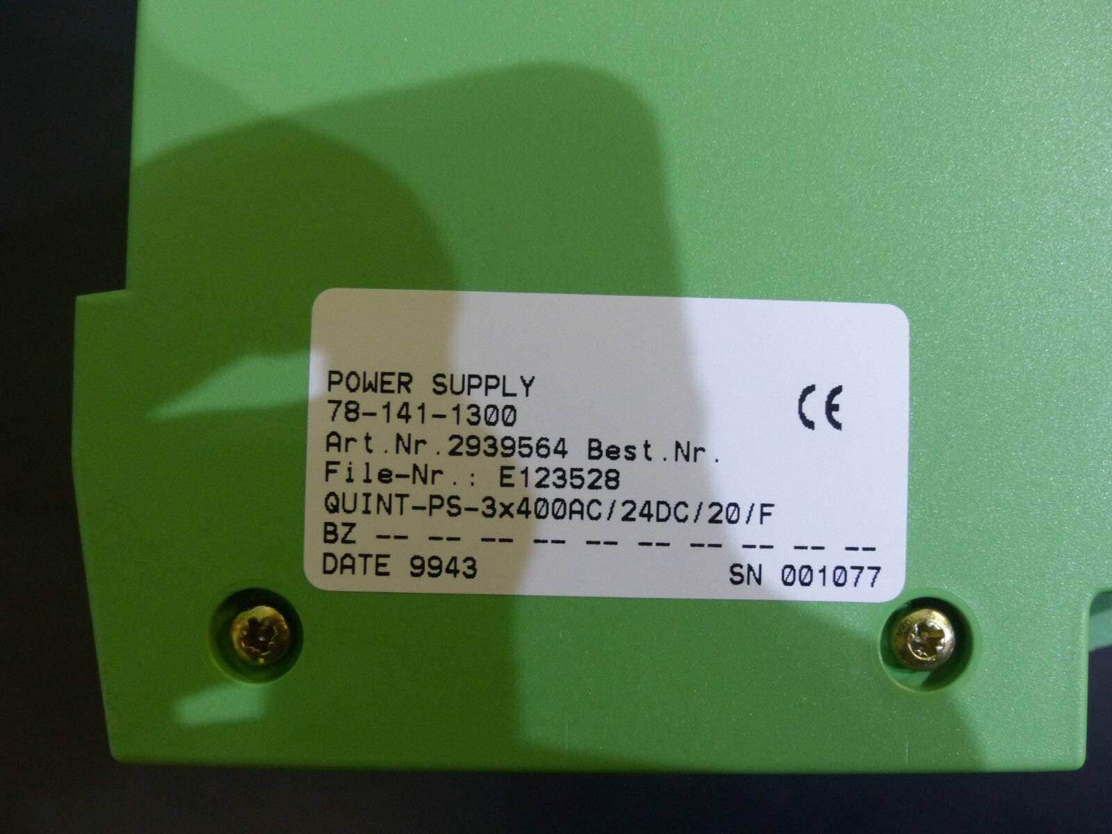 Phoenix Contact Quint PS-3x400 AC/24DC/20/F