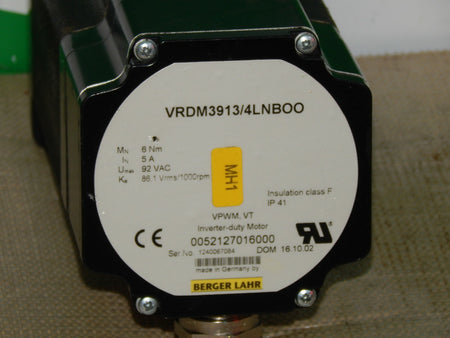 Berger Lahr VRDM3913/4LNBOO  Inverter-duty Motor 