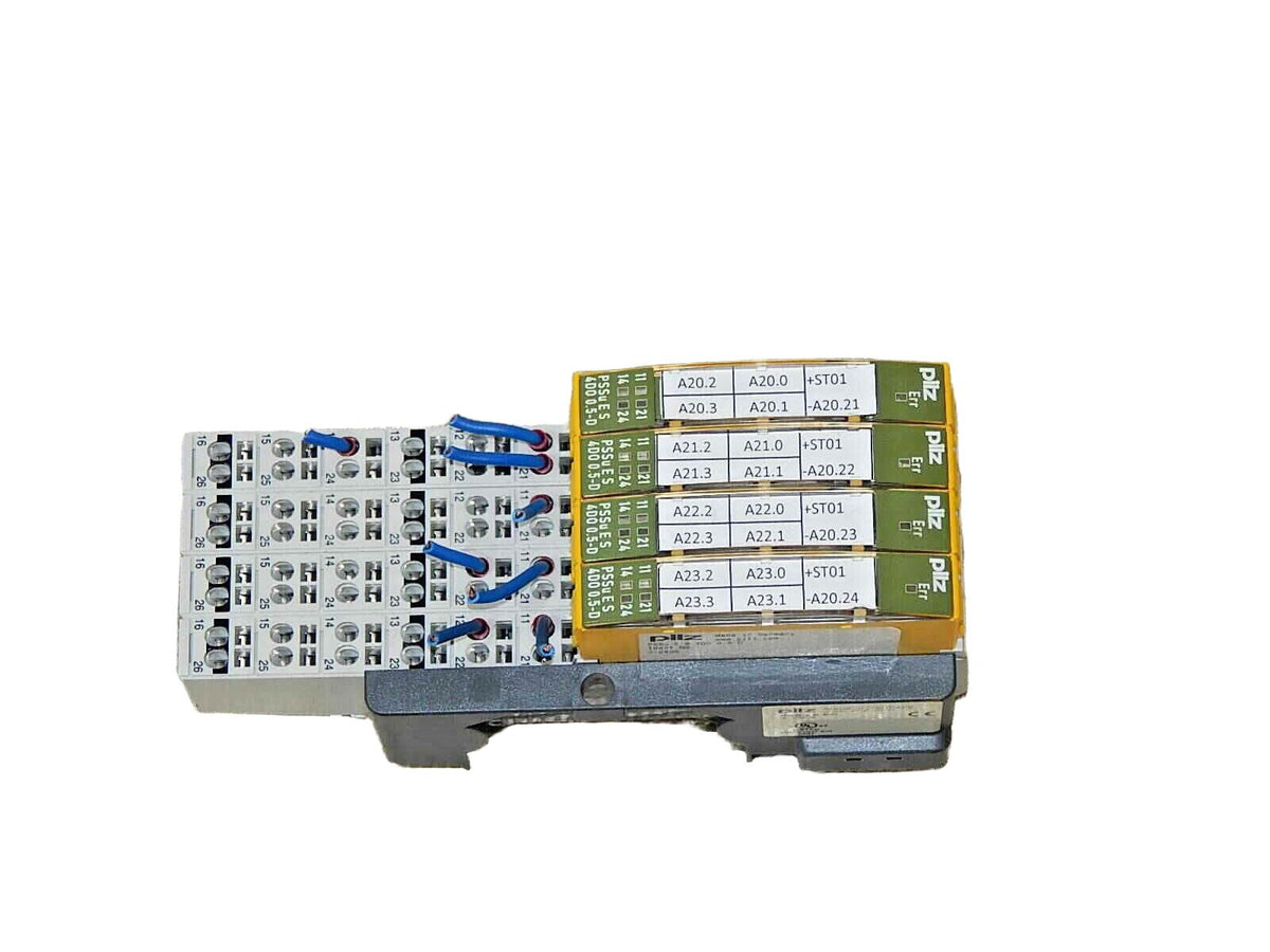 4x PILZ Elektronikmodul PSSu E S 4DO 0.5-D Used