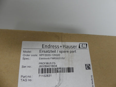 Endress+Hauser  Ersatzteil/spare part XPF0020-12K0/0