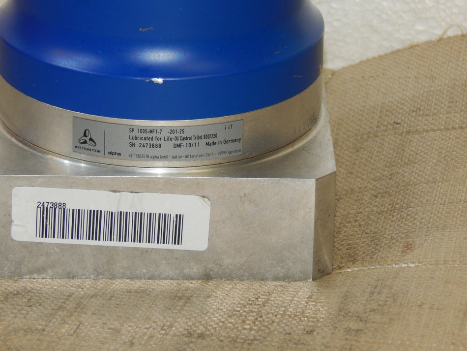  Wittenstein Alpha SP 100S-MF1-7  -2G1-2S Planetengetriebe i=7 used