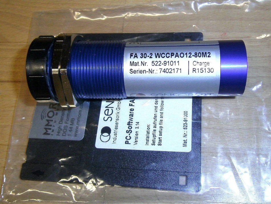 Sensopart FM 30-2 WCCPAO12-80M2  mit PC-Software Version 3.14 neu