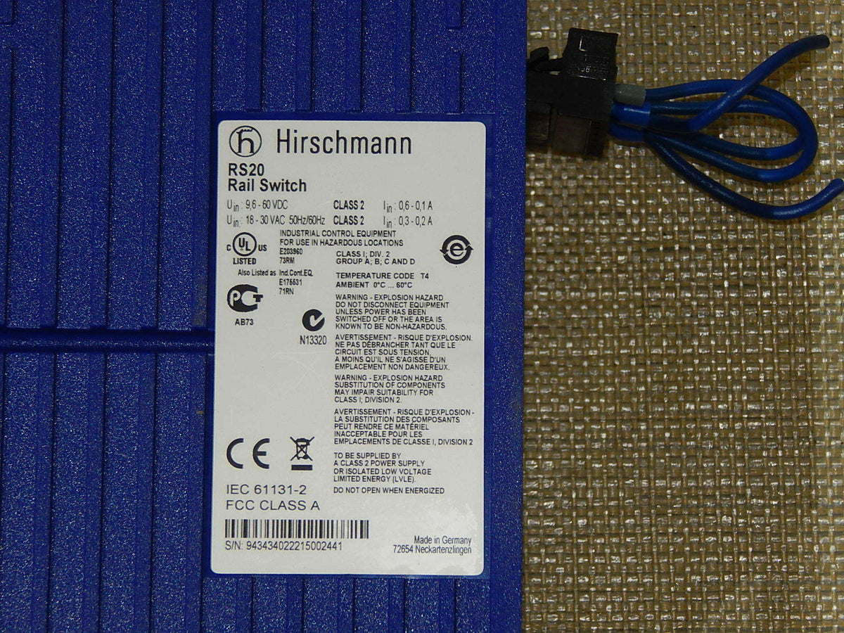 Hirschmann RS20-0800T1T1SDAPHH07.0.02  Used
