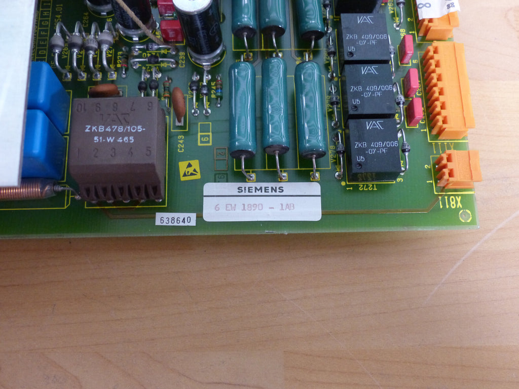 Siemens Simodrive Stromversorgung 6EW1890-1AB 6EW18901AB used s.Bilder