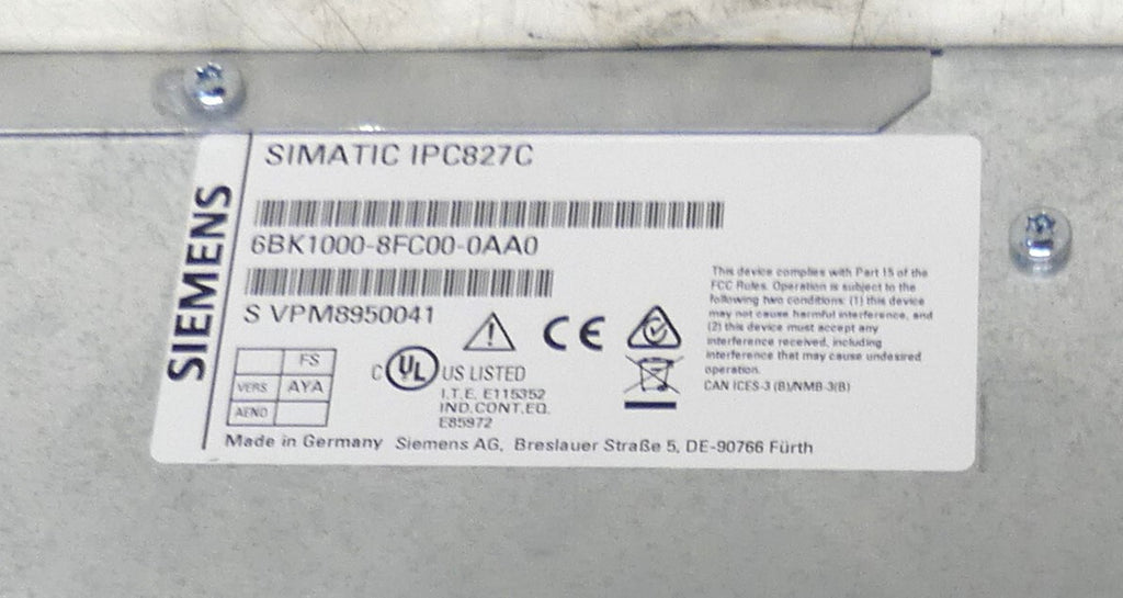 Siemens Simatic Box PC IPC827C 6bk1000-8fc00-0aa0 defekt s.Bilder