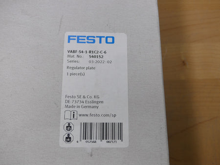 Festo Reglerplatte VABF-S4-1-R1C2-C-6  540152