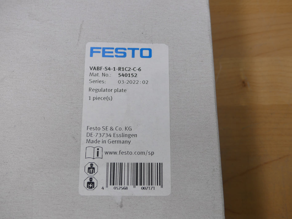 Festo Reglerplatte VABF-S4-1-R1C2-C-6  540152