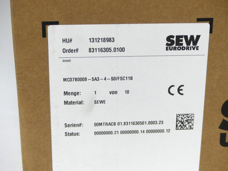 SEW MC07B008-5A3-4-S0/FSC11B