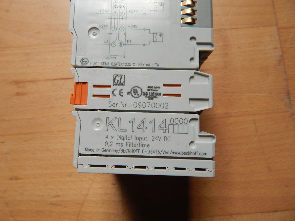 Beckhoff   5x  KL1414-0000   4-Channel Digital Input