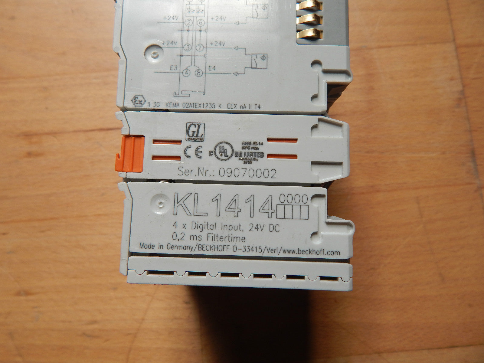 Beckhoff   5x  KL1414-0000   4-Channel Digital Input