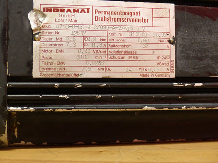 Indramat mac071c-0-us-4-c/095-a-2/wi516lv + Heidenhain rod 486