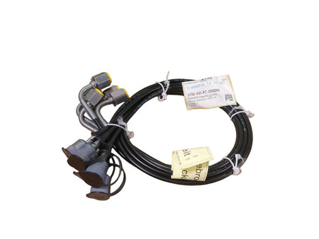 5X Minimess-Schlauch DN2-63 MPa 1615/M.-Anschl.-90° G1/4 S110-AB-FC-0100N