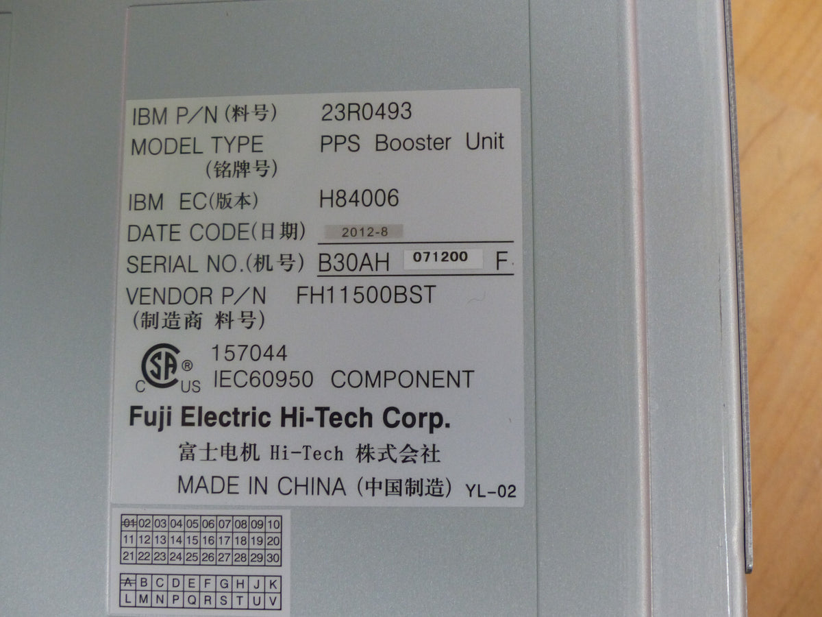 IBM Server FH1 1500BST PPS Booster Unit 23R0493