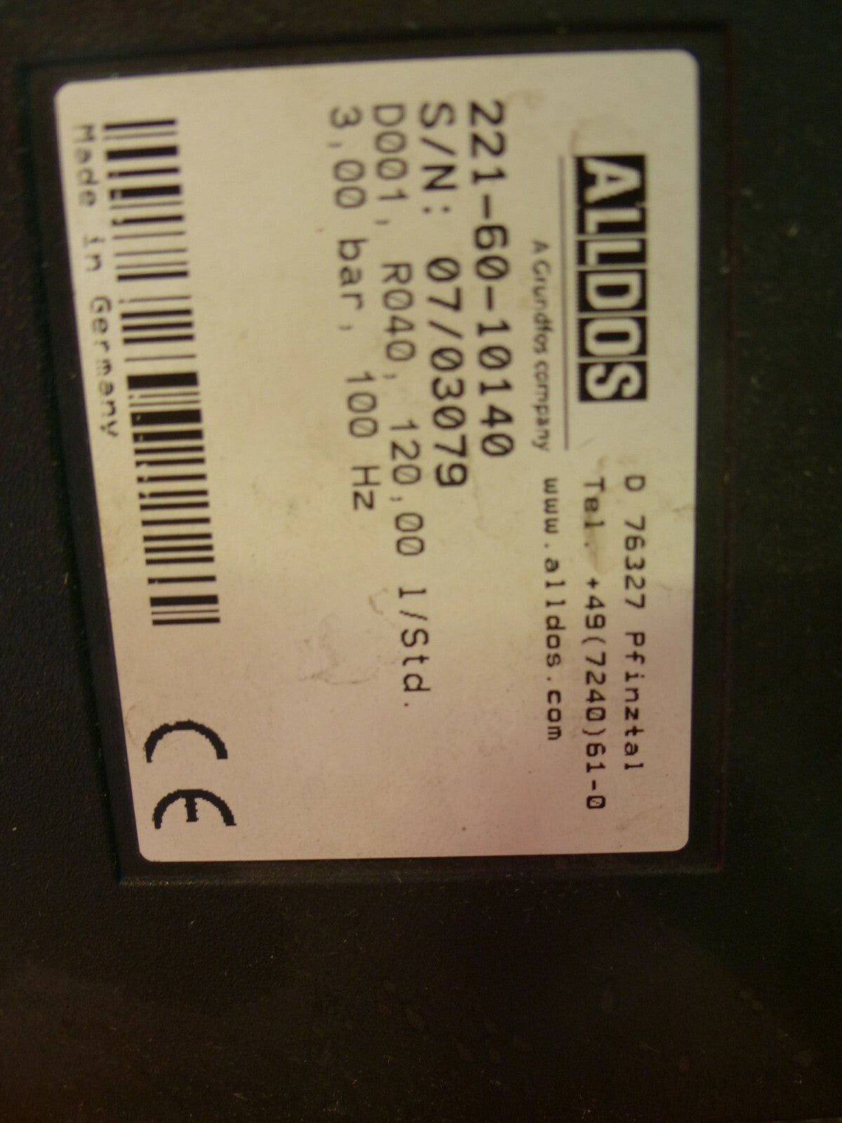  ALLDOS 221-60-10140 + Siemens 1LA7063-4AB99-ZN02