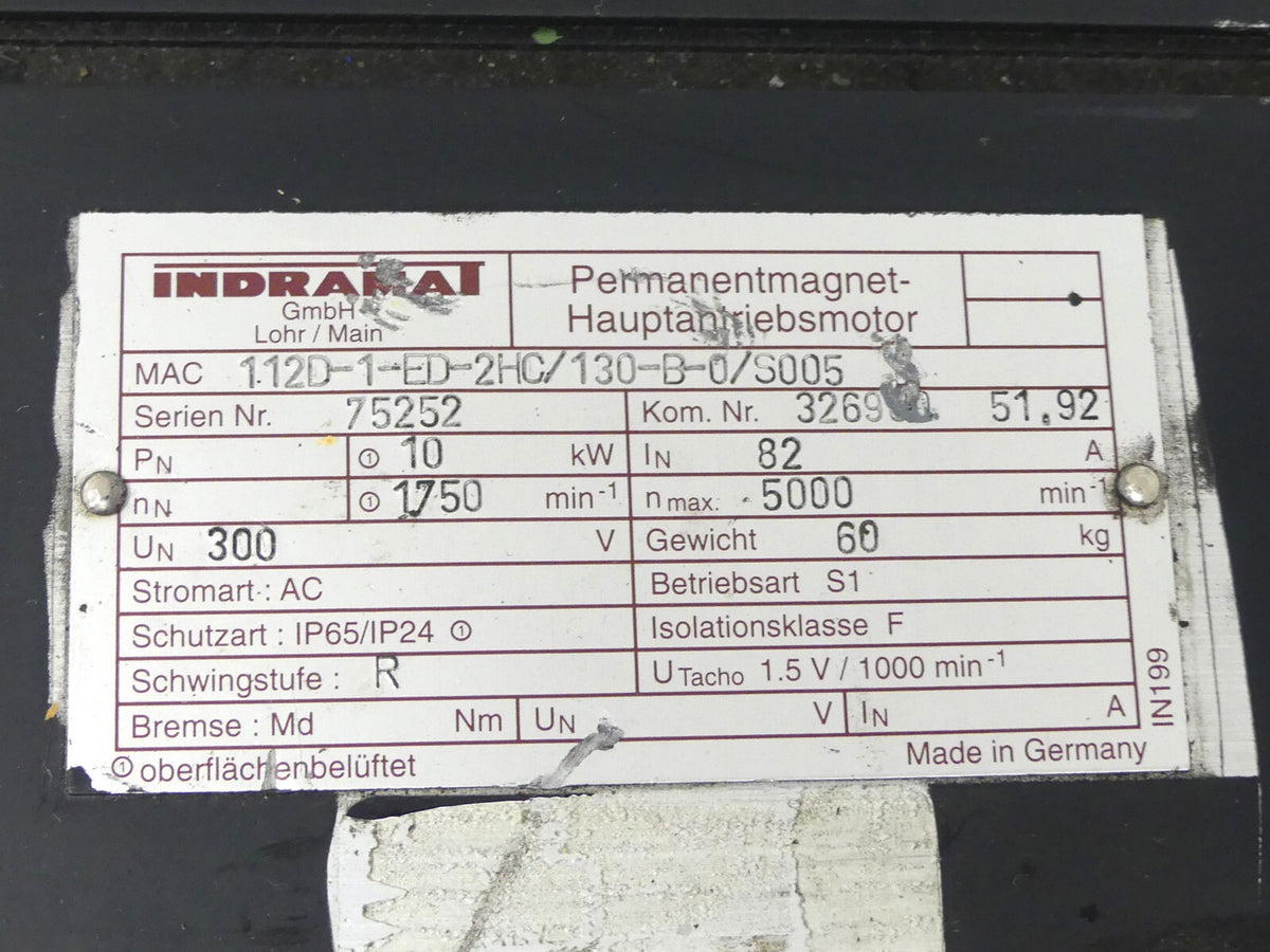 INDRAMAT MAC112D-1-ED-2HC/130-B-0/S005