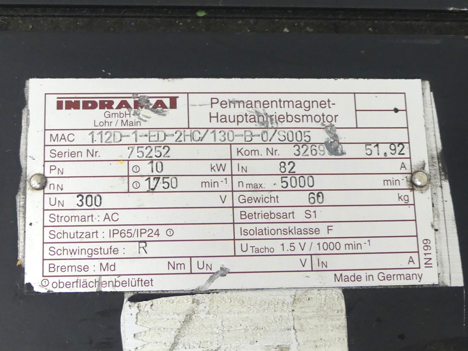 INDRAMAT MAC112D-1-ED-2HC/130-B-0/S005