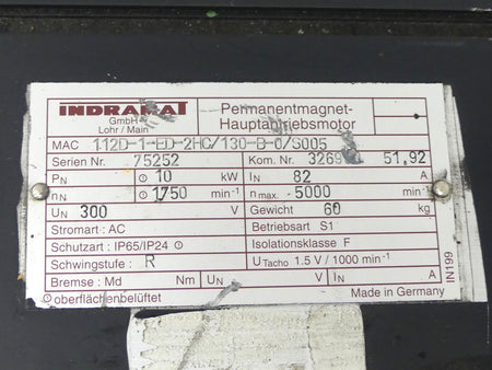 INDRAMAT MAC112D-1-ED-2HC/130-B-0/S005