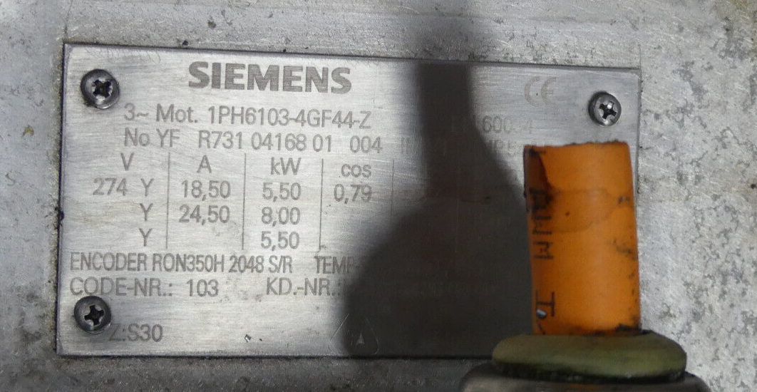 siemens 1PH6103-4GF44-Z