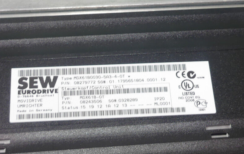 SEW MDX61B0030-5A3-4-0T+dfp21b+der11b
