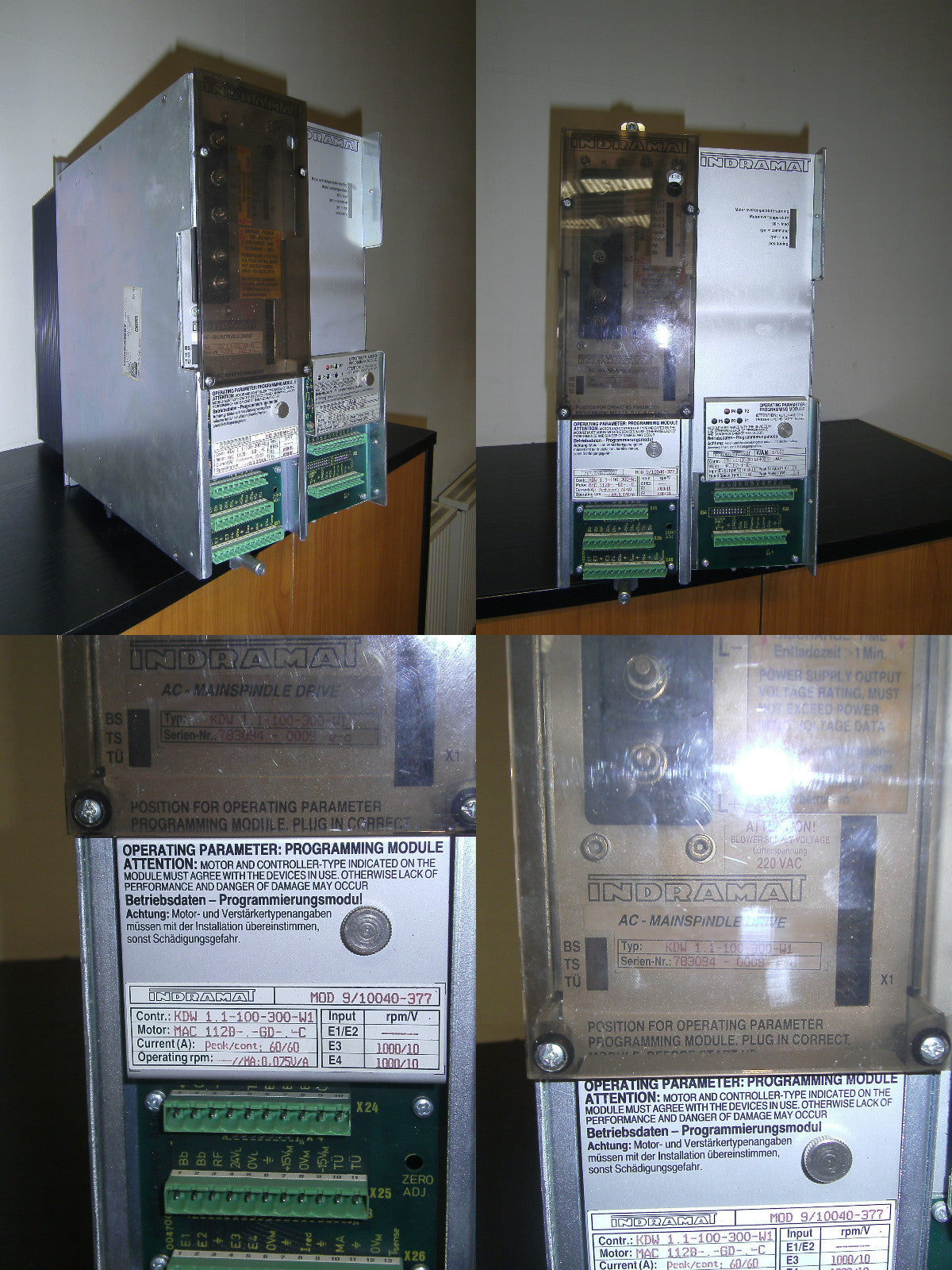 Indramat AC mainspindel Drive KDW 1-1-100-300-W1