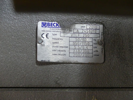 BECKER VTLF 250  VTLF250