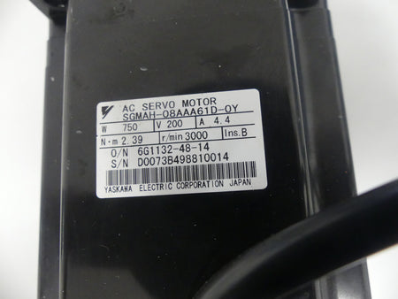 Yaskawa SGMAH-08AAA61D-0Y