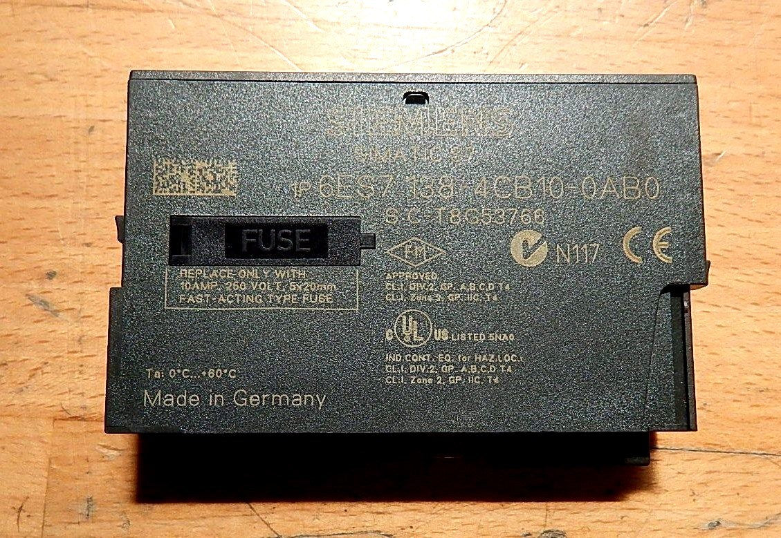 Siemens Simatic S7 6ES7 138-4CB10-0AB0 6ES7138-4CB10-0AB0 