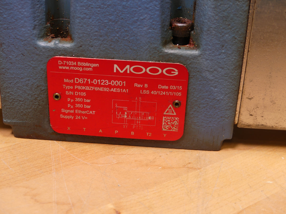 MOOG D671-0123-0001  Proportionalventil P80KBZF6NE92-AES1A1