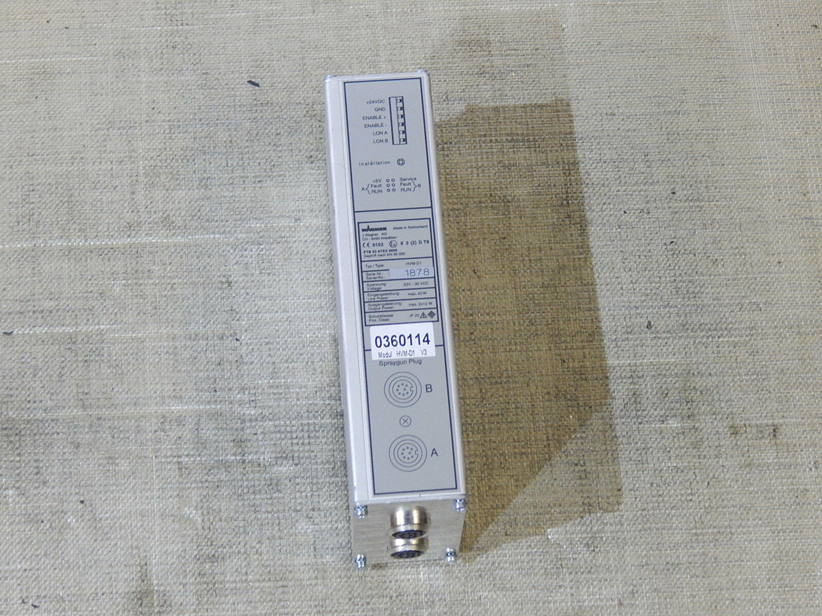 WAGNER HVM-D1  MODULE USED