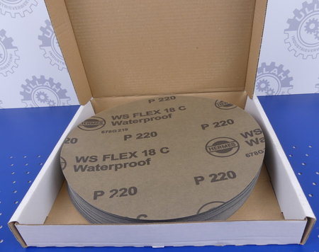 Hermes WS Flex 18C SiC Nassschleifpapier rund Körnung 220 D 250