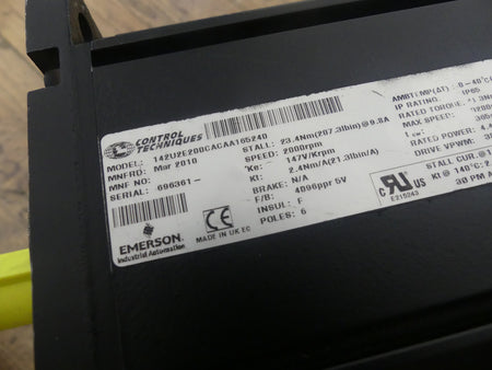 Control Techniques Brushless AC Servomotor 142U2E200CACAA165240 s.BIlder
