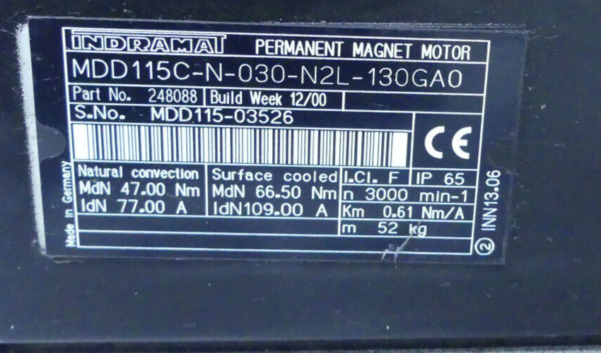 REXROTH MDD115C-N-030-N2L-130GA0