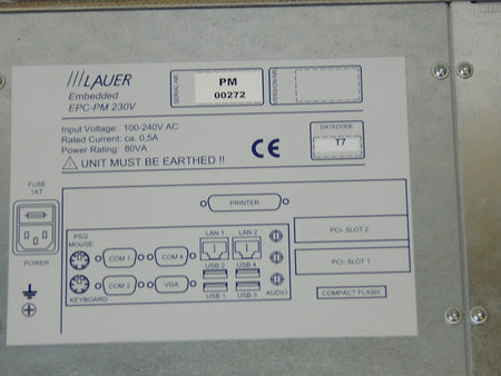  Lauer VPC take off line Industrie-PC Typ. EPC-PM-1500tc used