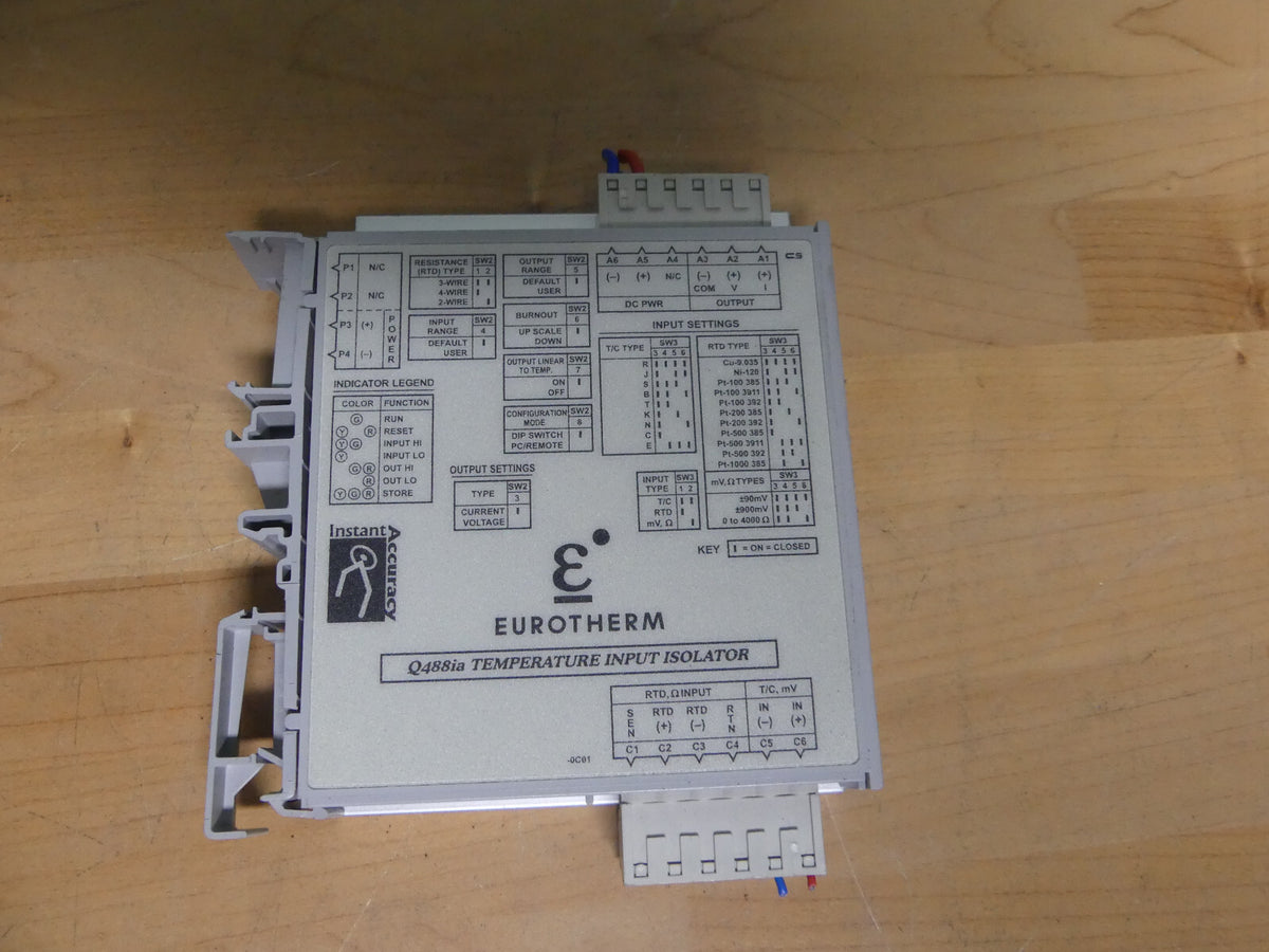 Eurotherm Q488-0C01 Temperature Input Isolator controleur Q488ia