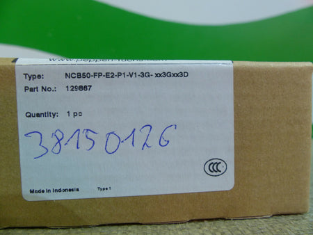 Pepperl Fuchs NCB50-FP-E2-P1-V1-3G