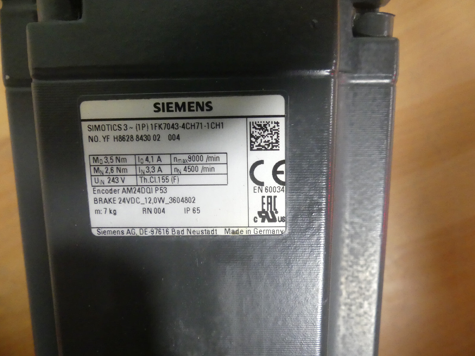 Siemens 1FK7043-4CH71-1CH1