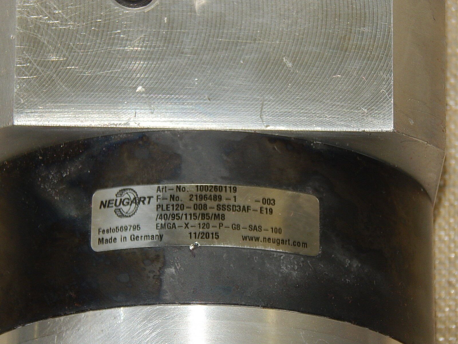  Neugart PLE120-003-SSSA3AF-E19 // 40/95/115/B5/M8  Getriebe  used