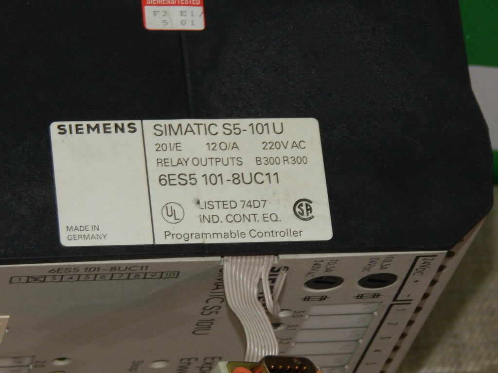  Siemens Simatic S5-101U 6ES5101-8UC11 Erweiterungsgerät 6ES5 101-8UC11 used