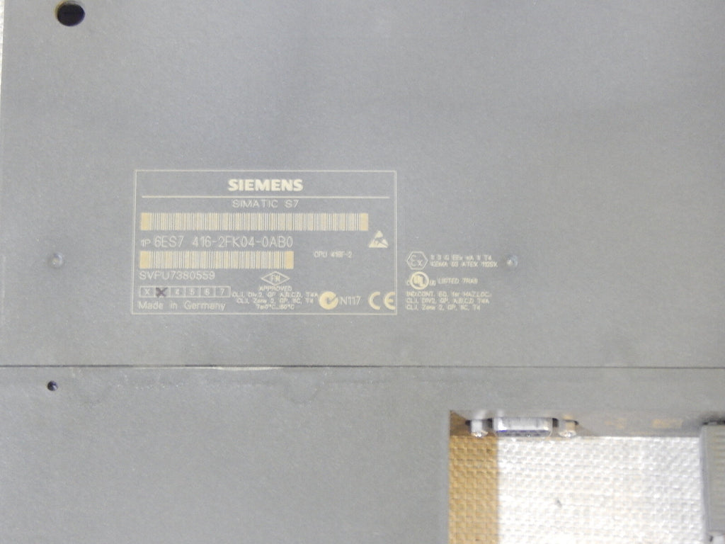  Siemens 6ES7 416-2FK04-0AB0 //  6ES77416-2FK04-0AB0 ohne Klappe used
