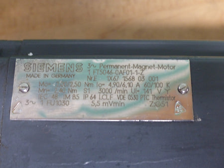 SIEMENS  1FT5046 -0AF01 -1 -Z +Balluff encoder used s.Bilder